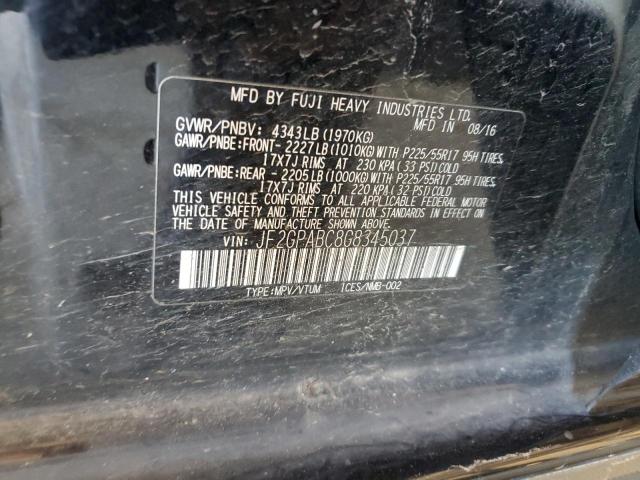 JF2GPABC8G8345037 Subaru Crosstrek Premium
