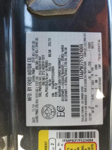 1FA6P8CF7F5324004 Ford MUSTANG GT
