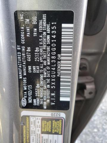 5XXGU4L38GG014351 KIA OPTIMA EX