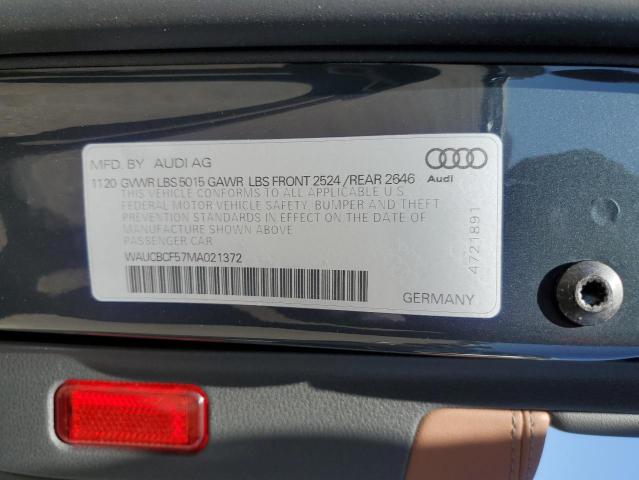 WAUCBCF57MA021372 Audi A5 PREMIUM 12