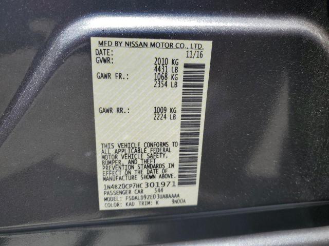 1N4BZ0CP7HC301971 Nissan LEAF S