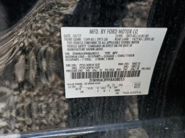 2FMHK6C89HBA08055 Ford FLEX SEL