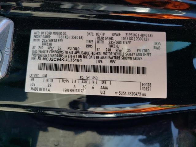 5LMCJ2C94KUL35184 Lincoln MKC SELECT
