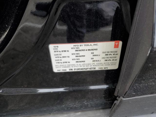 5YJXCAE29JF142730 Tesla MODEL X