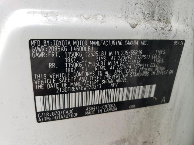 2T3DFREV4EW178313 | 2014 TOYOTA RAV4 LIMIT