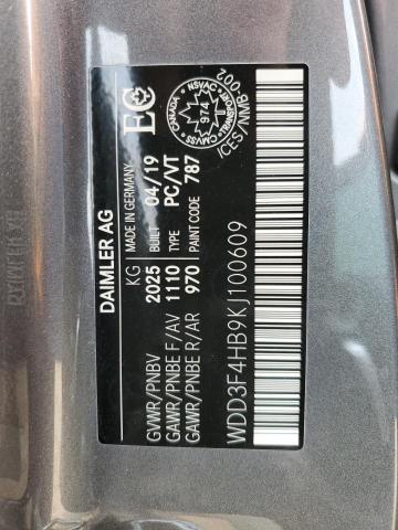 2019 MERCEDES-BENZ A 250 4MAT - WDD3F4HB9KJ100609
