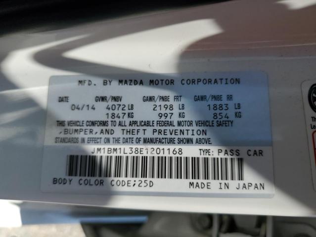 JM1BM1L38E1201168 Mazda 3 TOURING
