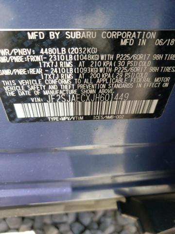 JF2SJAECXJH601449 Subaru Forester 2.5i Premium