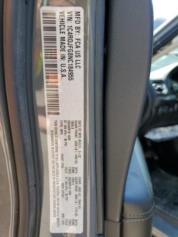 2022 DODGE DURANGO PU 1C4RDJFG8NC184955