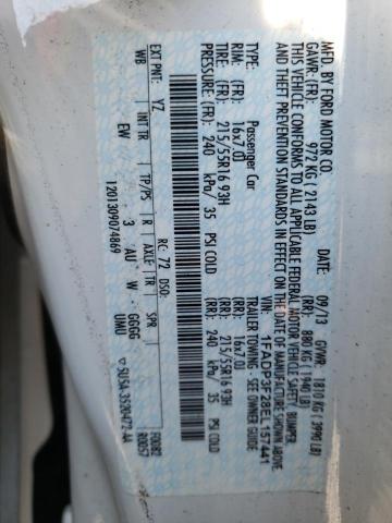 1FADP3F28EL157441 Ford FOCUS SE