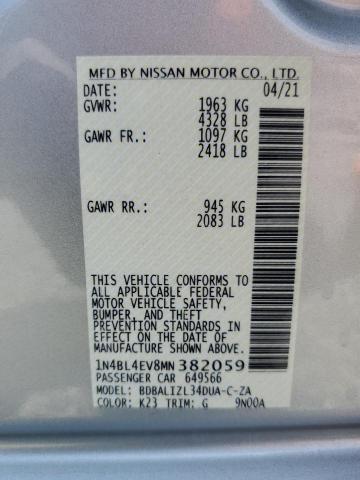 1N4BL4EV8MN382059 Nissan ALTIMA SL