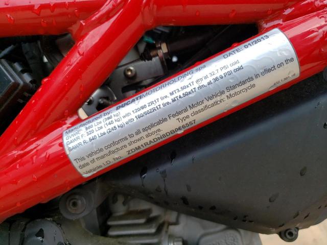 2013 DUCATI MONSTER 69 - ZDM1RADN8DB066557