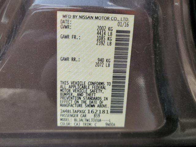 1N4BL3APXGC162181 Nissan Altima 3.5sl