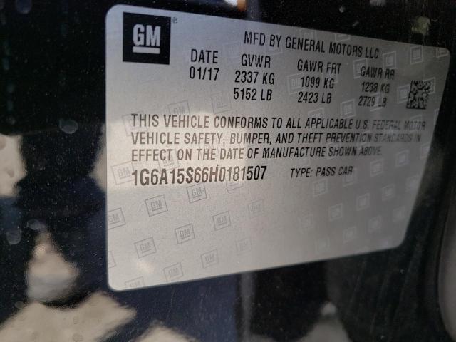 1G6A15S66H0181507 Cadillac CTS-V