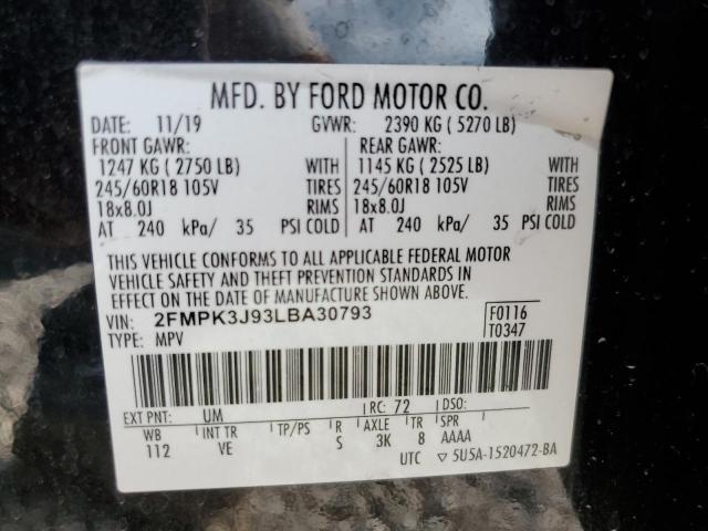 2FMPK3J93LBA30793 Ford EDGE SEL