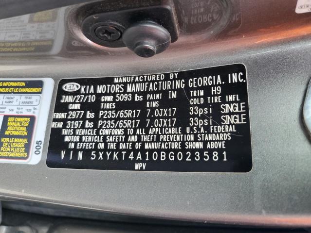 2011 Kia Sorento Base VIN: 5XYKT4A10BG023581 Lot: 57605803