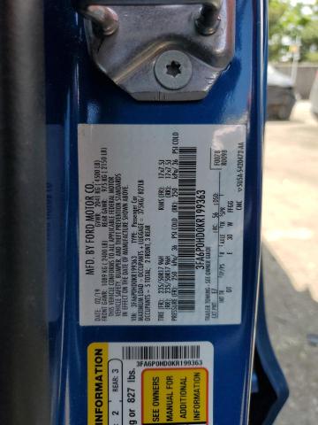 3FA6P0HD0KR199363 Ford FUSION SE