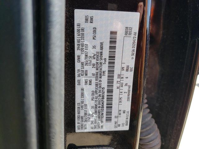 1FTEW1EB6KFB83215 Ford F150 Supercrew