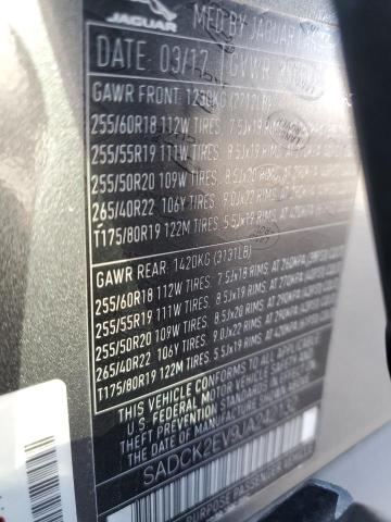 SADCK2EV9JA242132 Jaguar F-pace Prestige