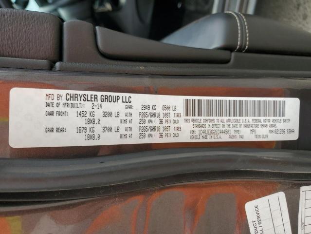 1C4RJEBG2EC444501 Jeep Grand Cherokee Limited