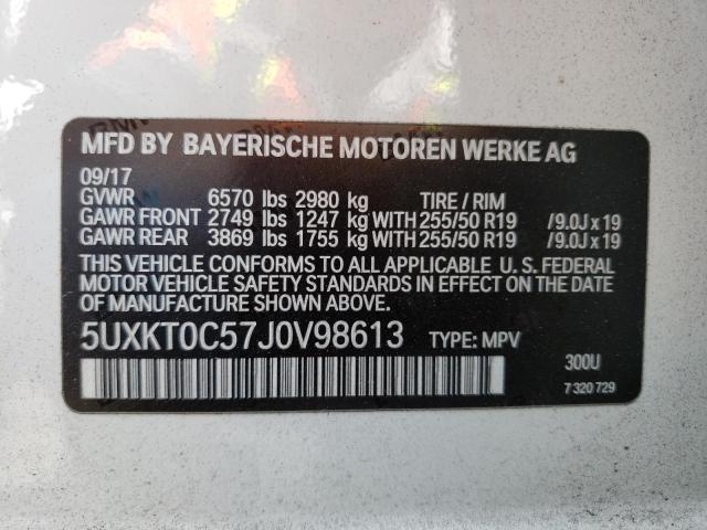 5UXKT0C57J0V98613 BMW X5 Xdr40e