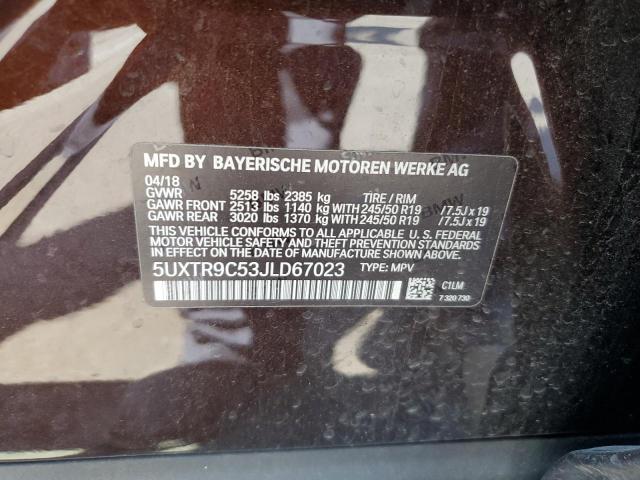 5UXTR9C53JLD67023 BMW X3 Xdrive30i