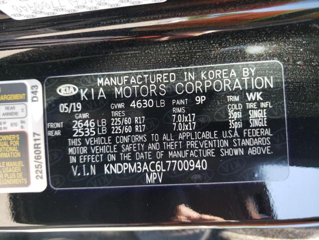 KNDPM3AC6L7700940 KIA Sportage Lx
