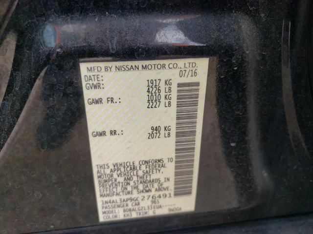 1N4AL3AP9GC276491 Nissan ALTIMA 2.5