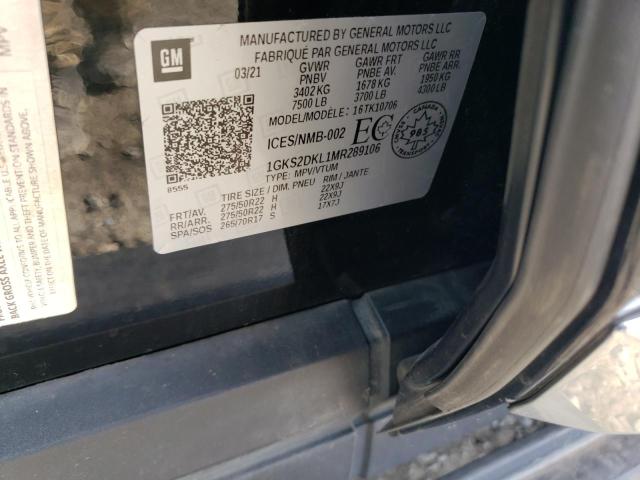 1GKS2DKL1MR289106 GMC YUKON DENALI