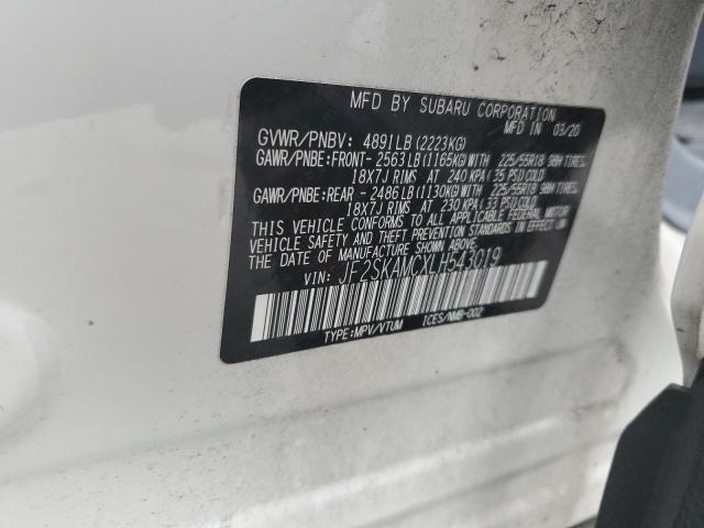 2020 SUBARU FORESTER S - JF2SKAMCXLH543019