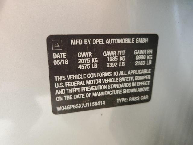 2018 BUICK REGAL ESSE W04GP6SX7J1158414
