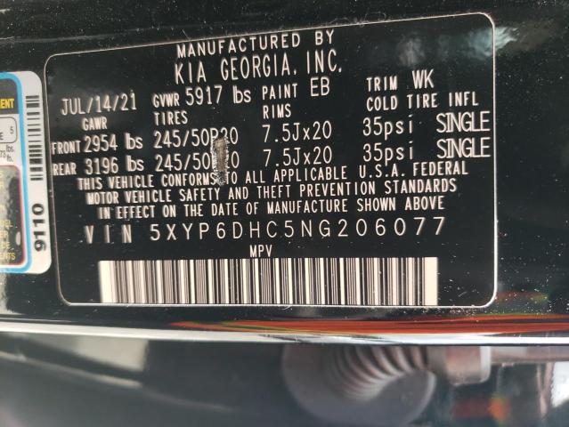 5XYP6DHC5NG206077 KIA Telluride S