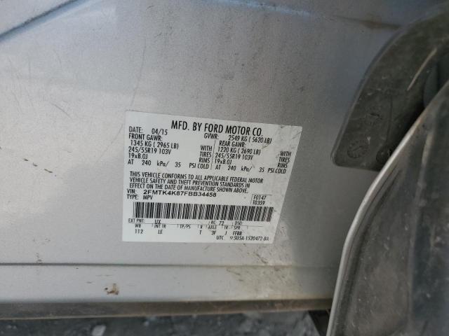 2FMTK4K87FBB34458 2015 FORD EDGE, photo no. 13