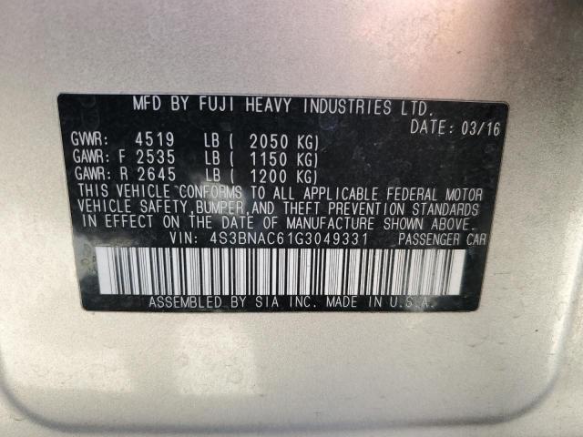 4S3BNAC61G3049331 Subaru Legacy 2.5i Premium