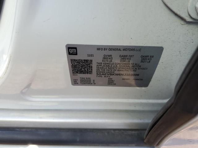 5GAEVBKW6NJ103009 Buick Enclave Premium