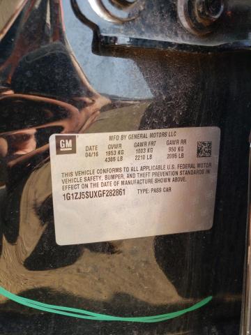 2016 CHEVROLET MALIBU HYB - 1G1ZJ5SUXGF282861