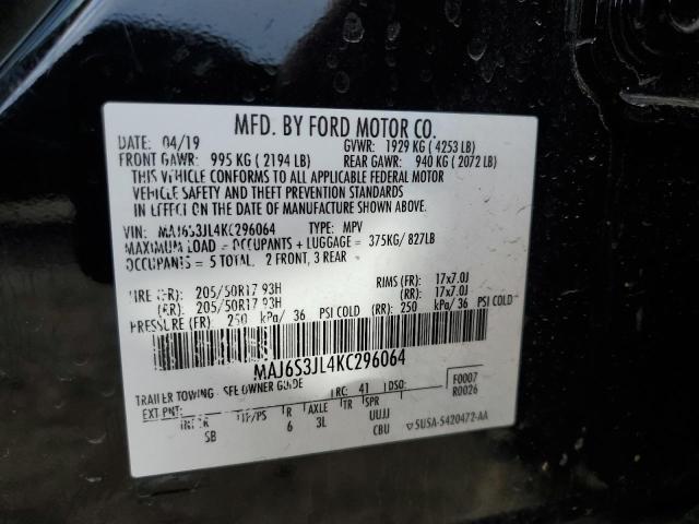 MAJ6S3JL4KC296064 Ford Ecosport Ses