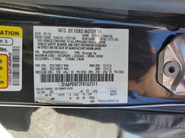 2015 FORD FUSION SE - 3FA6P0H72FR162511