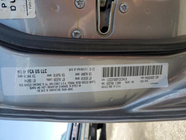 1C3CDFBB9FD315419 Dodge DART SXT
