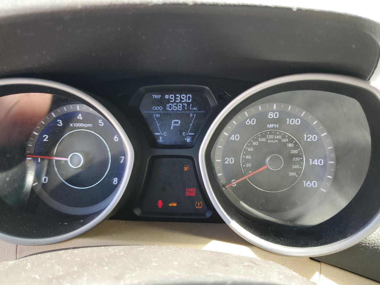 KMHDH4AEXCU285827 2012 Hyundai Elantra Gls