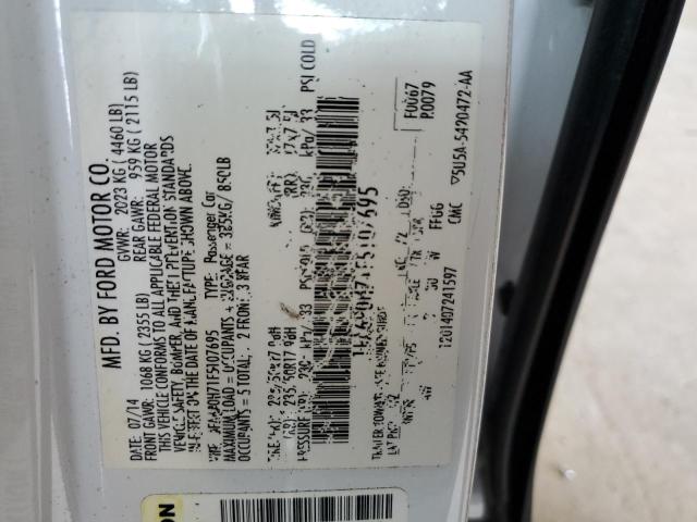 1FA6P0H71F5107695 Ford FUSION SE