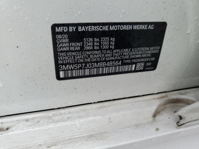 3MW5P7J03M8B48564 BMW 330e