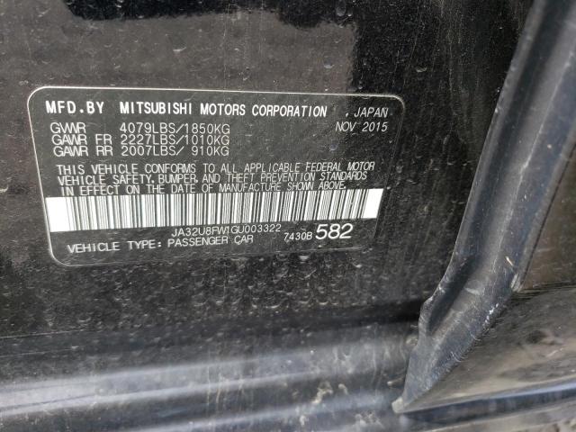 2016 MITSUBISHI LANCER GT - JA32U8FW1GU003322