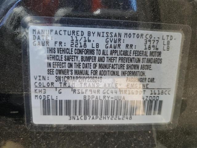 3N1CB7AP2HY226248 Nissan Sentra Sr Turbo