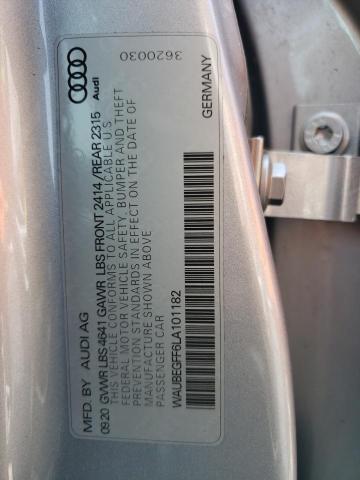 2020 AUDI A3 S-LINE WAUBEGFF6LA101182