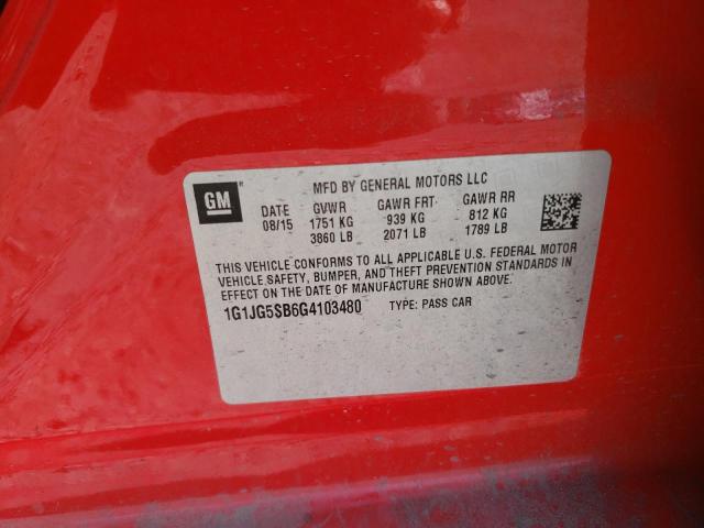 2016 CHEVROLET SONIC RS - 1G1JG5SB6G4103480