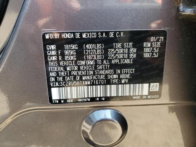 3CZRU5H1XMM716701 Honda HR-V SPORT