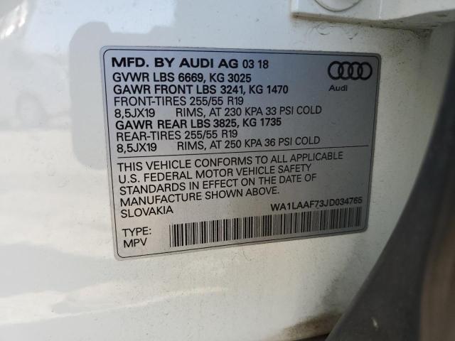 VIN WA1LAAF73JD034765 2018 Audi Q7, Premium Plus no.13