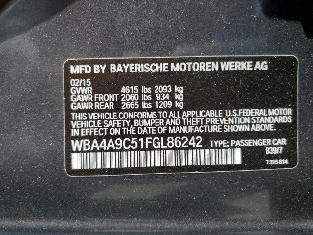 WBA4A9C51FGL86242 BMW 428 I Gran Coupe Sulev