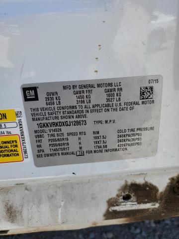 1GKKVRKDXGJ128673 GMC Acadia Slt-1